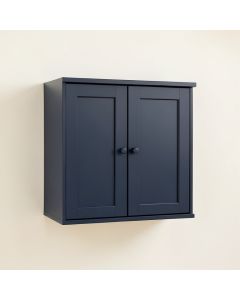 Juniper Edge Wall-Mounted Entry Cabinet - Navy (synthetic illustration; no displayed measurements)