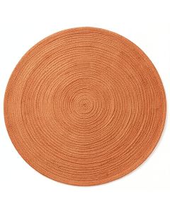 Ridge Bridge Round Area Rug - Terracotta (synthetic illustration; no displayed measurements)