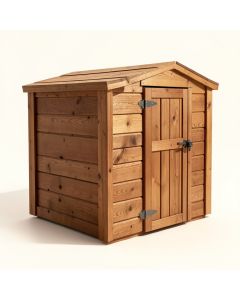 Refuge 5.5 Ft. W X 3 Ft. D Solid Wood Horizontal Garbage Shed (synthetic illustration; no displayed measurements)