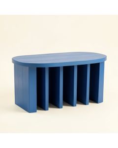 Elm Branch Shoe Storage Bench - Blue (synthetic illustration; no displayed measurements)
