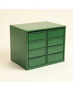 Dune Arc Small-Parts Storage Drawer Cabinet (synthetic illustration; no displayed measurements)