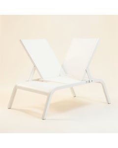 Ridge Bluff Outdoor Lounge Chair - White (synthetic illustration; no displayed measurements)