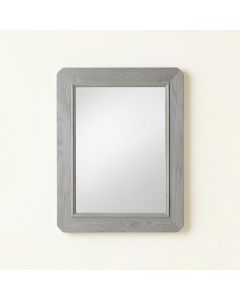 Dawn Bend Framed Wall Mirror - Gray (synthetic illustration; no displayed measurements)