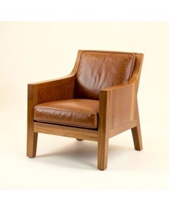 Dunmore 25.8 '' Wide Cowhide Side Chair (synthetic illustration; no displayed measurements)