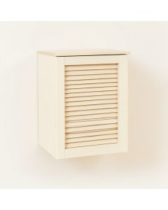 Ash Edge Wall-Mounted Laundry Cabinet - Ivory (synthetic illustration; no displayed measurements)