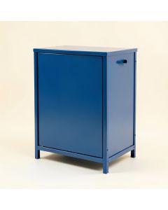 Pine Branch Freestanding Pull-Out Hamper Cabinet - Blue (synthetic illustration; no displayed measurements)