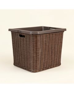 Java Wicker Outdoor 99 Gallon Resin Deck Box (synthetic illustration; no displayed measurements)
