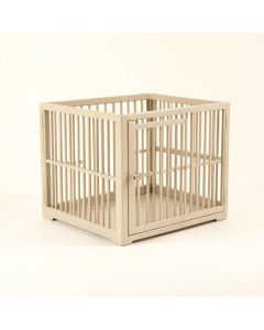 Olive Field Empty Furniture-Style Pet Crate - Beige (synthetic illustration; no displayed measurements)