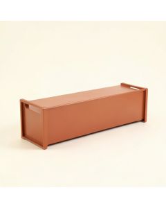 Heath Bluff Narrow Outdoor Storage Bench - Terracotta (synthetic illustration; no displayed measurements)