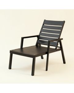 Holly Brook Outdoor Lounge Chair - Black (synthetic illustration; no displayed measurements)