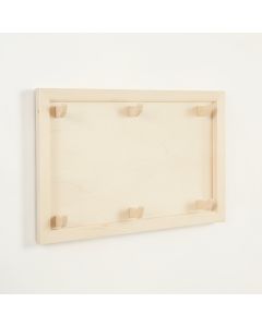 Clay Dale Empty Wall-Mounted Tool Organizer Panel - Ivory (synthetic illustration; no displayed measurements)