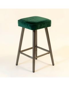 Nanci Velvet/Metal 26 '' Bar Stool (synthetic illustration; no displayed measurements)