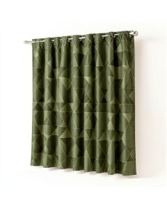 Abstract Geometry Optical Illusion Altered Triangles Modern Optic Art Pattern Kitchen Curtain (synthetic illustration; no displayed measurements)