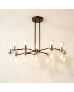 Grier 8-Light Sputnik Modern Linear Chandelier (synthetic illustration; no displayed measurements)