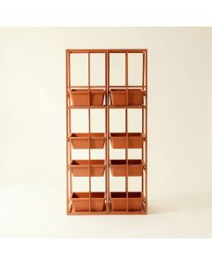 Wren Branch Empty Vertical Garden Frame - Terracotta (synthetic illustration; no displayed measurements)