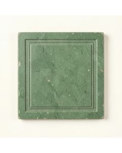 Vale Bend Uninstalled Square Decorative Tile - Green (synthetic illustration; no displayed measurements)