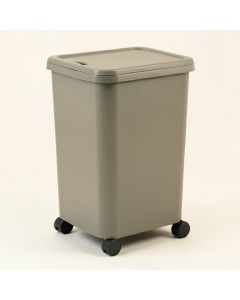 Double Laundry Hamper With Lid And Wheels (synthetic illustration; no displayed measurements)