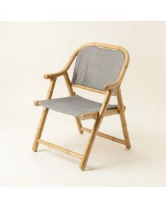 Dune Crossing Folding Outdoor Chair - Gray (synthetic illustration; no displayed measurements)