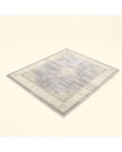 Ines Polypropylene Gray/Ivory Rug (synthetic illustration; no displayed measurements)