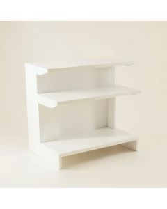 Flint Arc Desktop Shelving Unit (synthetic illustration; no displayed measurements)