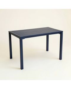 Reed Arc Patio Table - Navy (synthetic illustration; no displayed measurements)