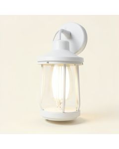 White Powered Led Outdoor Hanging Light (synthetic illustration; no displayed measurements)