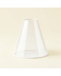 5 '' H Glass Bell Lamp Shade In White (synthetic illustration; no displayed measurements)