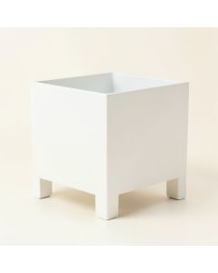 Laurel Arc Empty Raised Planter - White (synthetic illustration; no displayed measurements)