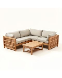 Patio Sectional With Cushions (synthetic illustration; no displayed measurements)