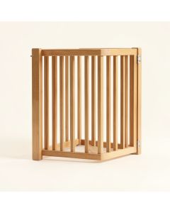 Solid Wood Free Standing Pet Gate (synthetic illustration; no displayed measurements)