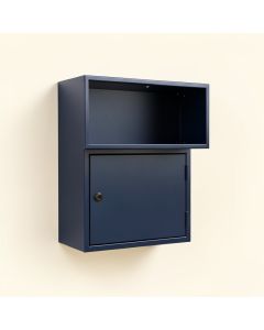 Birch Dell Wall-Mounted Entry Cabinet - Navy (synthetic illustration; no displayed measurements)