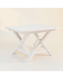 Maple Bridge Patio Table - White (synthetic illustration; no displayed measurements)
