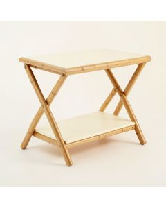 Fern Branch Side Table - Cream (synthetic illustration; no displayed measurements)