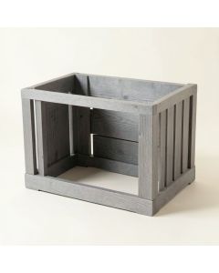 Hazel Edge Empty Furniture-Style Pet Crate - Gray (synthetic illustration; no displayed measurements)