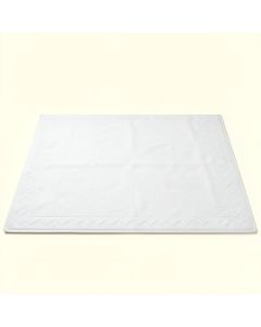 Moss Branch Rectangular Area Rug - White (synthetic illustration; no displayed measurements)