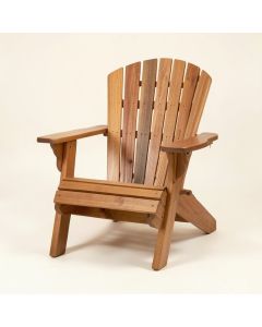 Dewitt Solid Wood Glider Adirondack Chair (synthetic illustration; no displayed measurements)