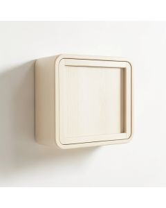 Brook Bridge Wall-Mounted Entry Cabinet - Ivory (synthetic illustration; no displayed measurements)
