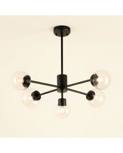 Aliya Industrial Edison Spider Adjustable Sputnik Chandelier (synthetic illustration; no displayed measurements)