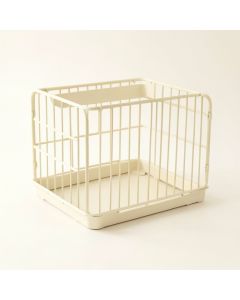 Alder Bluff Empty Furniture-Style Pet Crate - Ivory (synthetic illustration; no displayed measurements)