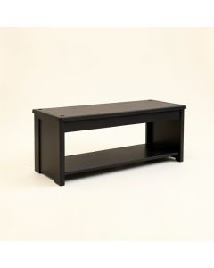 Heath Arc Narrow Outdoor Storage Bench (synthetic illustration; no displayed measurements)