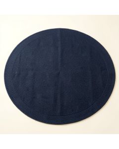 Holly Crest Round Area Rug - Navy (synthetic illustration; no displayed measurements)