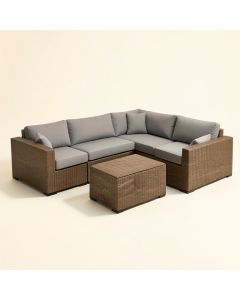 Chesterle 6 Piece Sectional Seating Group With Cushions (synthetic illustration; no displayed measurements)