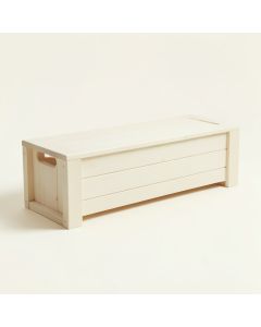 Ash Brook Narrow Outdoor Storage Bench - Ivory (synthetic illustration; no displayed measurements)