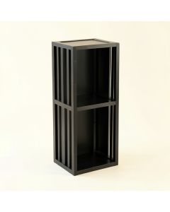 Glen Dale Narrow Cubby Tower - Black (synthetic illustration; no displayed measurements)