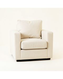 Hill Branch Upholstered Armchair - Cream (synthetic illustration; no displayed measurements)
