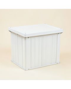 Stone Branch Closed Outdoor Storage Box - White (synthetic illustration; no displayed measurements)