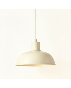 Birch Bluff Pendant Light Suspended From One Plain Cable - Ivory (synthetic illustration; no displayed measurements)