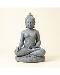 Meditating Buddha Garden Light (synthetic illustration; no displayed measurements)