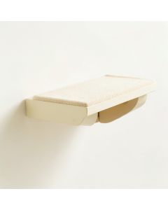 Oak Bridge Wall-Mounted Cat Perch - Cream (synthetic illustration; no displayed measurements)