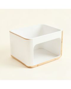Ash Bend Empty Furniture-Style Litter Enclosure - White (synthetic illustration; no displayed measurements)